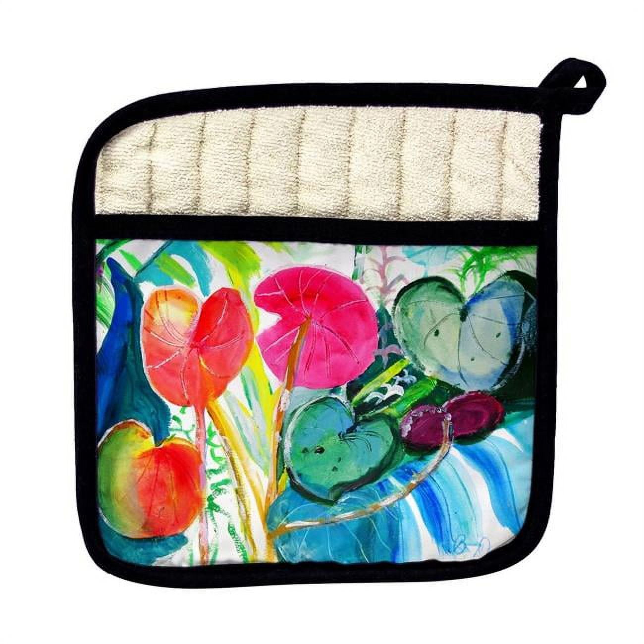 Picture of Betsy Drake PT1130 Cyclamen Plant Pot Holder