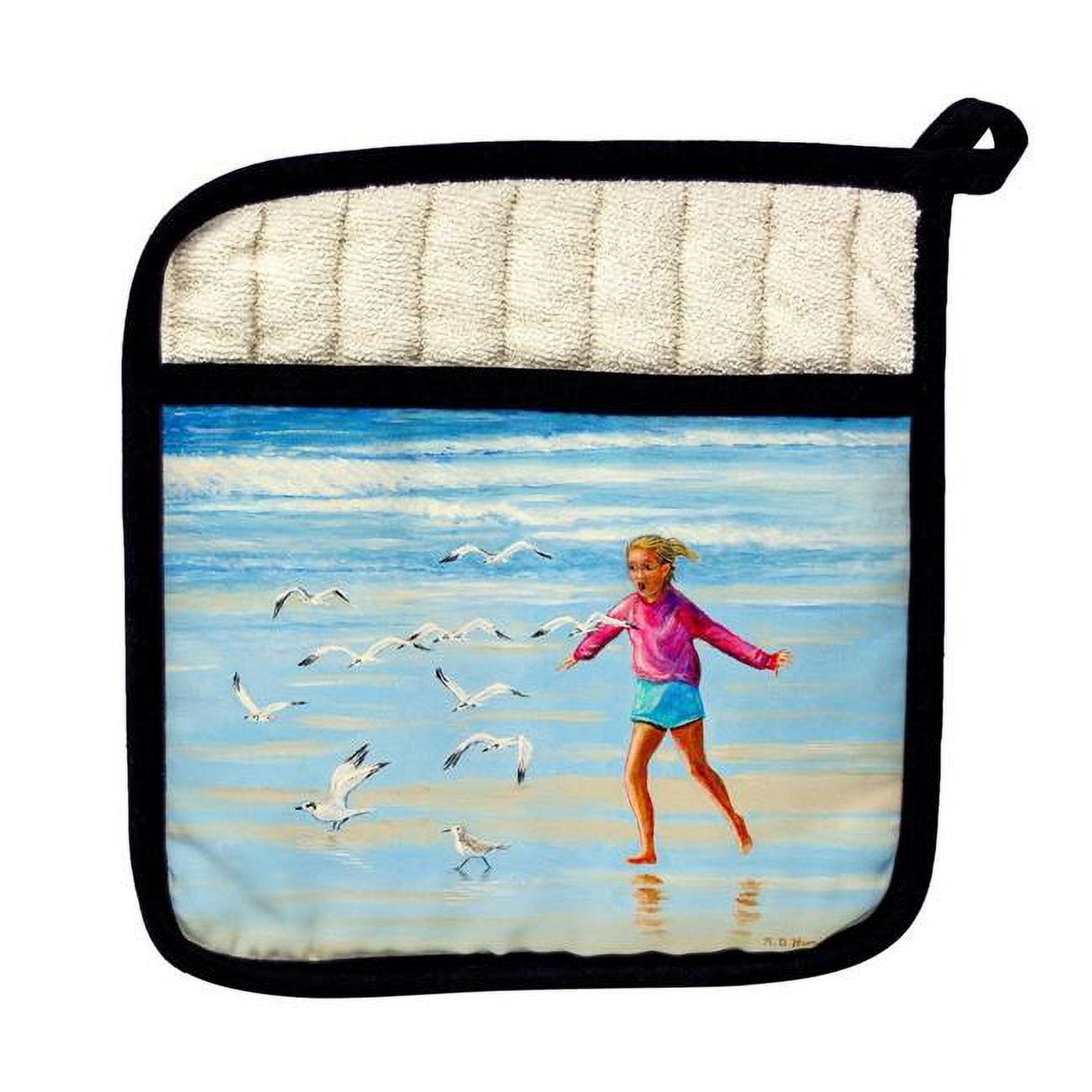 Picture of Betsy Drake PT1135 Chasing Gulls Pot Holder