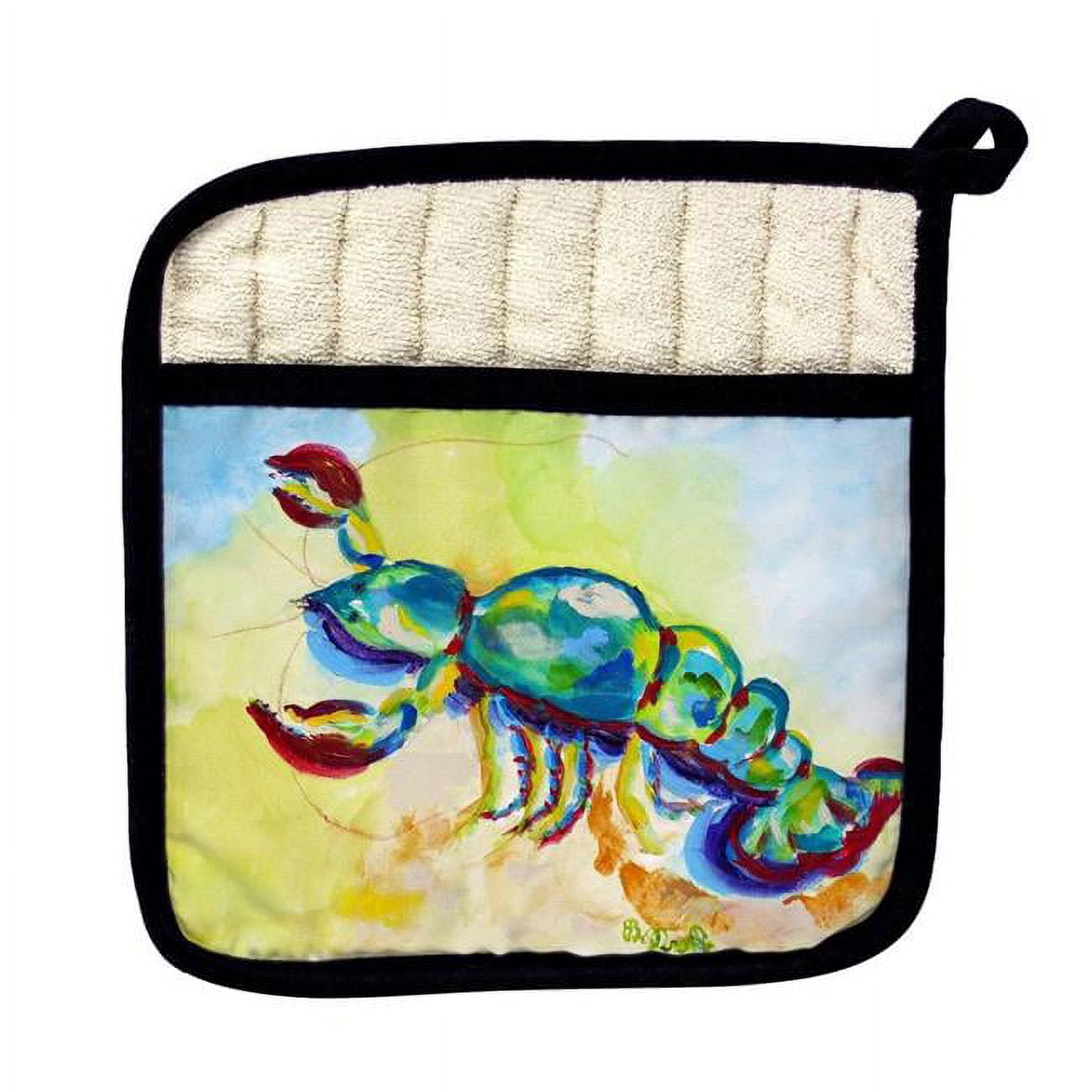 Picture of Betsy Drake PT1137 Colorful Lobster Pot Holder