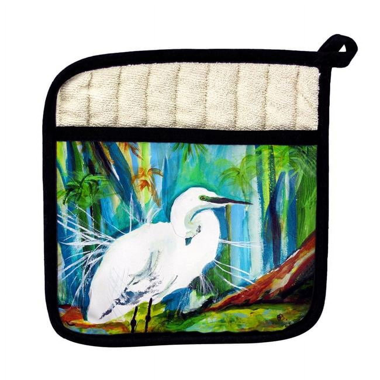 Picture of Betsy Drake PT1138 Acyrlic Egret Pot Holder