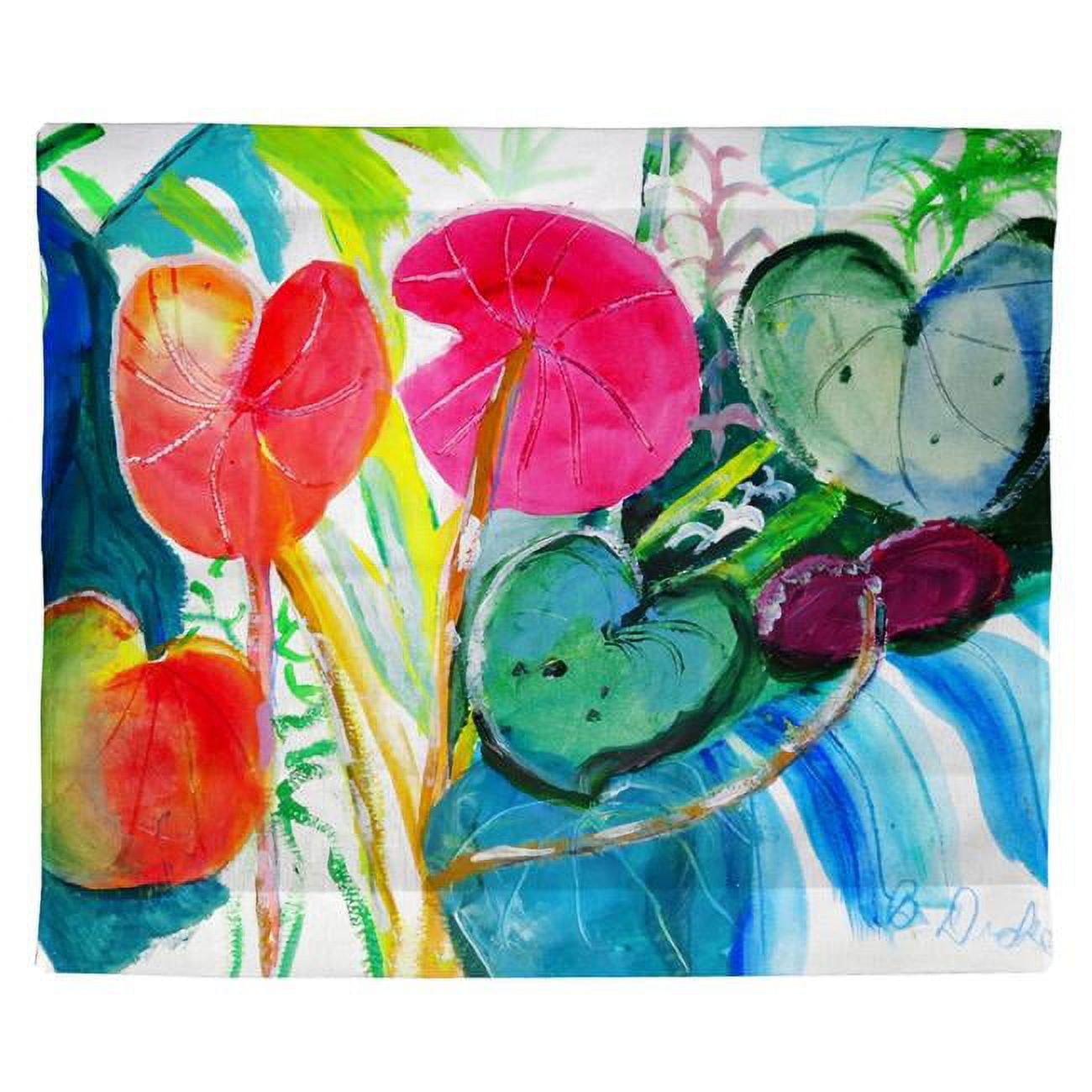 24 x 30 in. Cyclamen Plant Outdoor Wall Hanging
