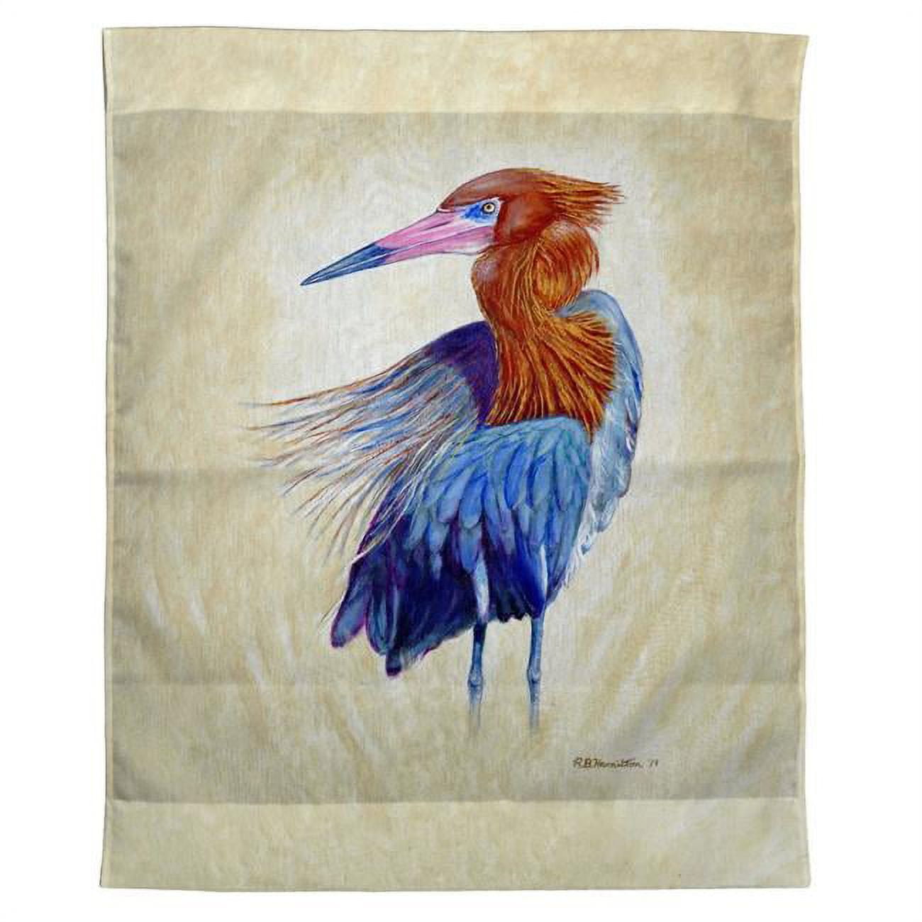 24 x 30 in. Reddish Egret Portrait Outdoor Wall Hanging