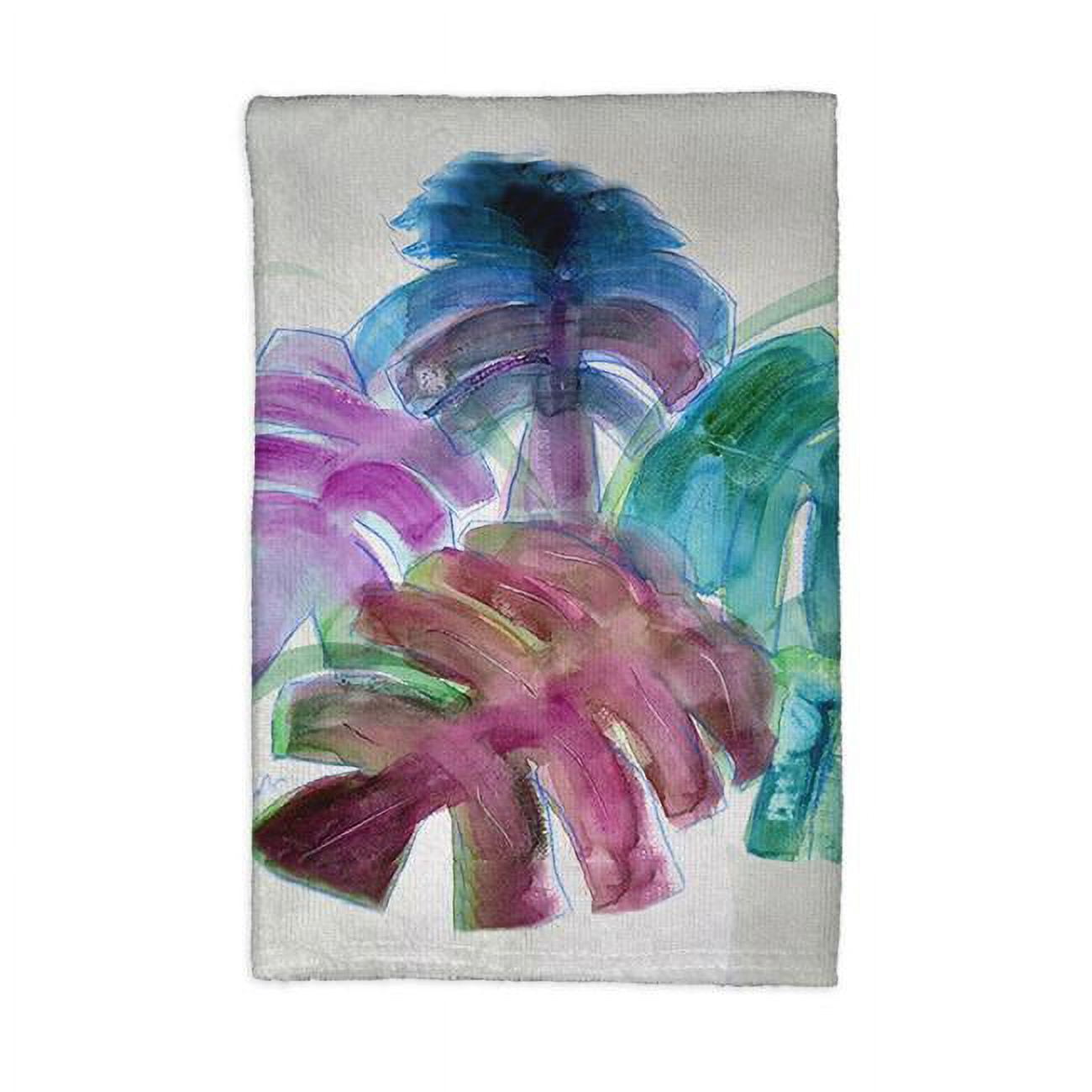 Picture of Betsy Drake KT1148 Monstera Leaves Kitchen Towel