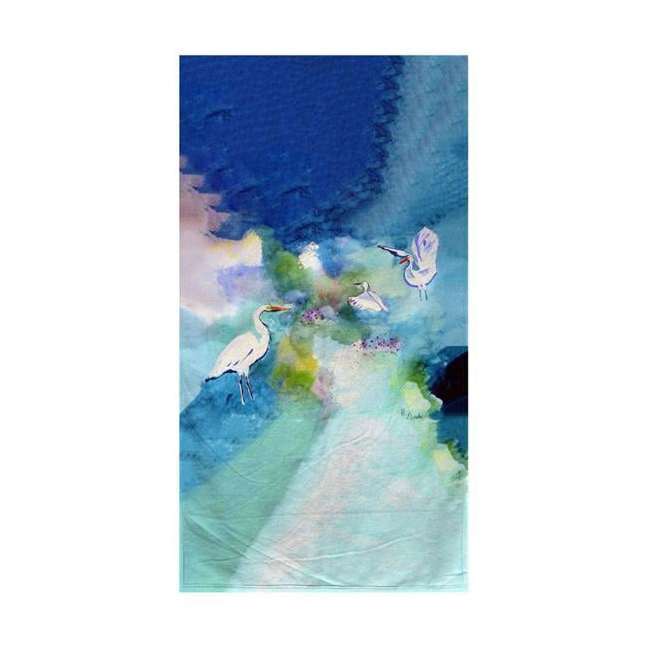 BT1047 Three Egrets Beach Towel