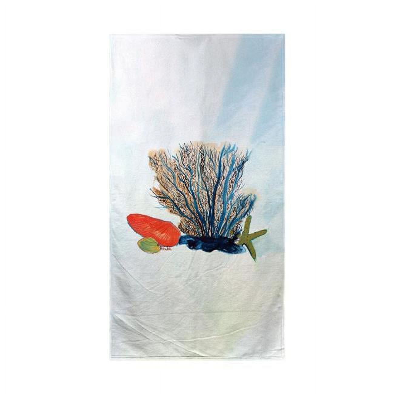 BT1070 Coral & Shells Beach Towel
