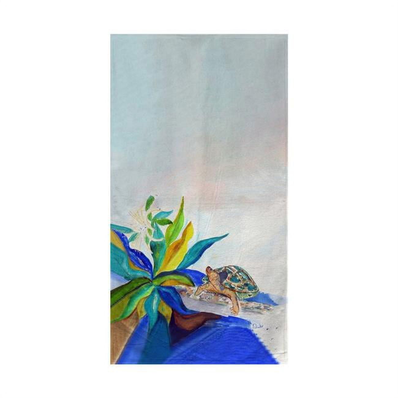 BT1071 Turtle & Lily Beach Towel