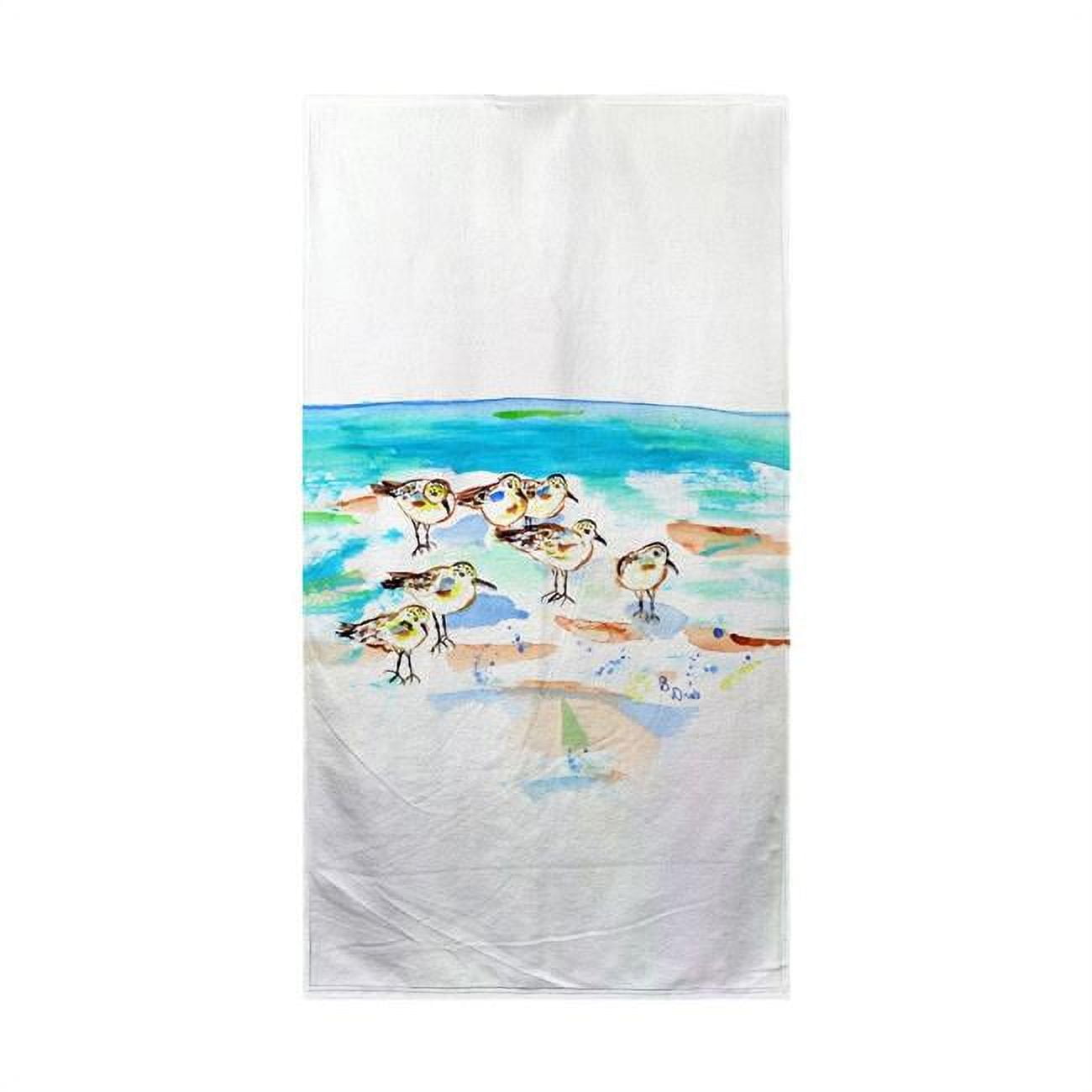 Picture of Betsy Drake BT1089 Seven Sanderlings Beach Towel