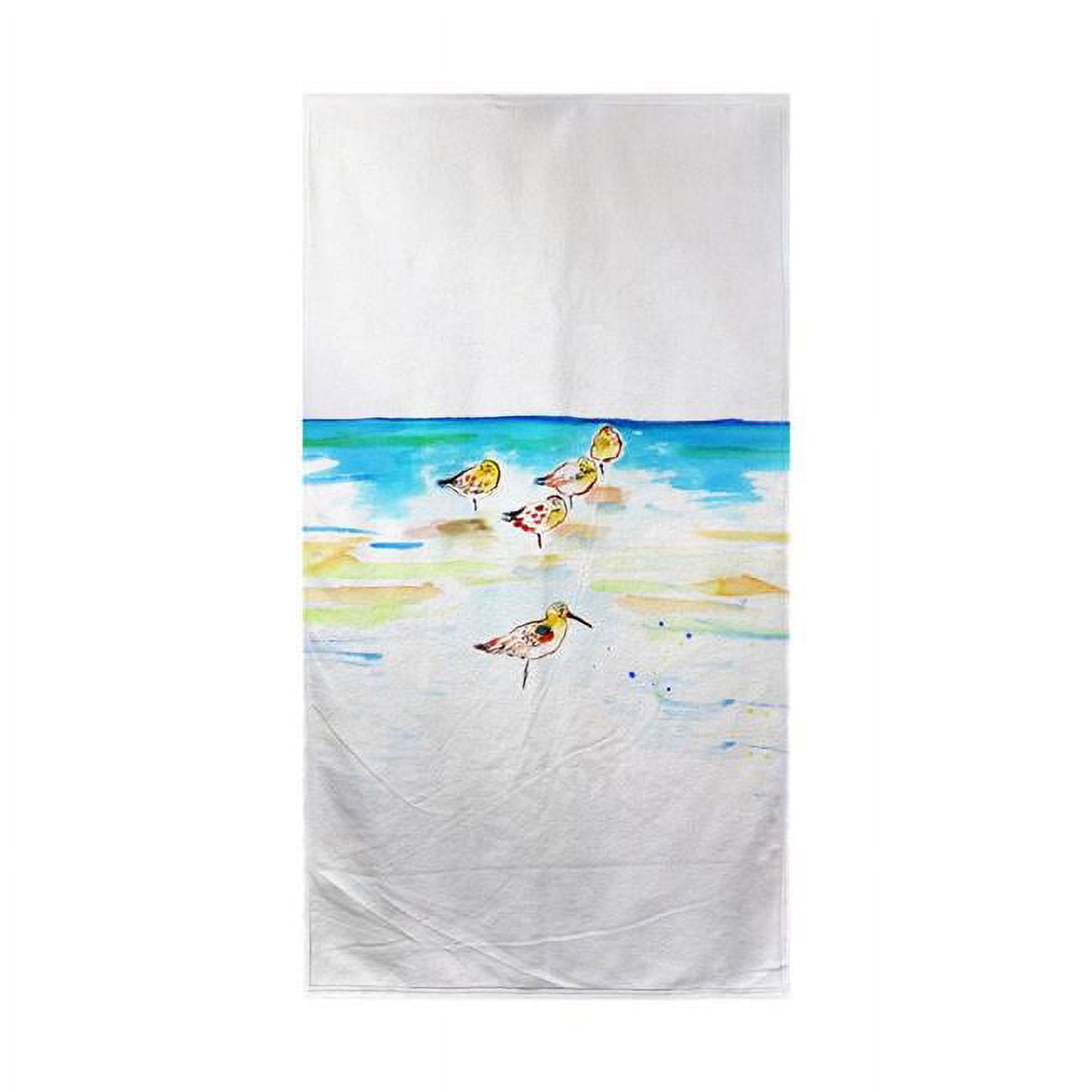 Picture of Betsy Drake BT1090 Five Sanderlings Beach Towel