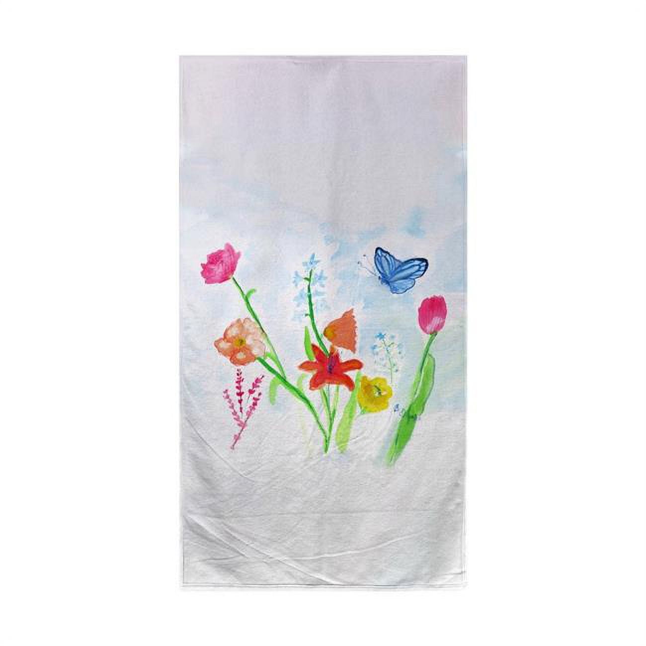 Pastel Garden Beach Towel