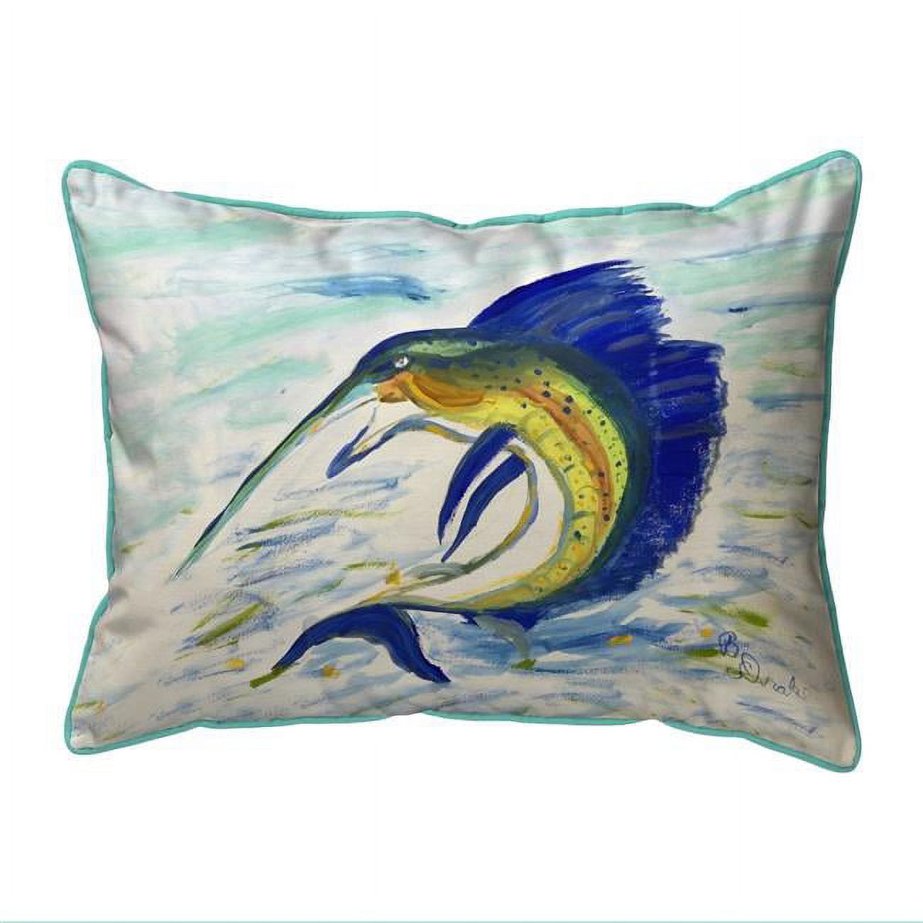 11 x 14 in. Sailfish Jumping Pillow - Small