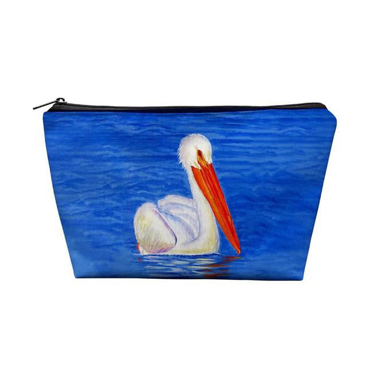 8.5 x 6 in. White Pelican Portrait Pouch