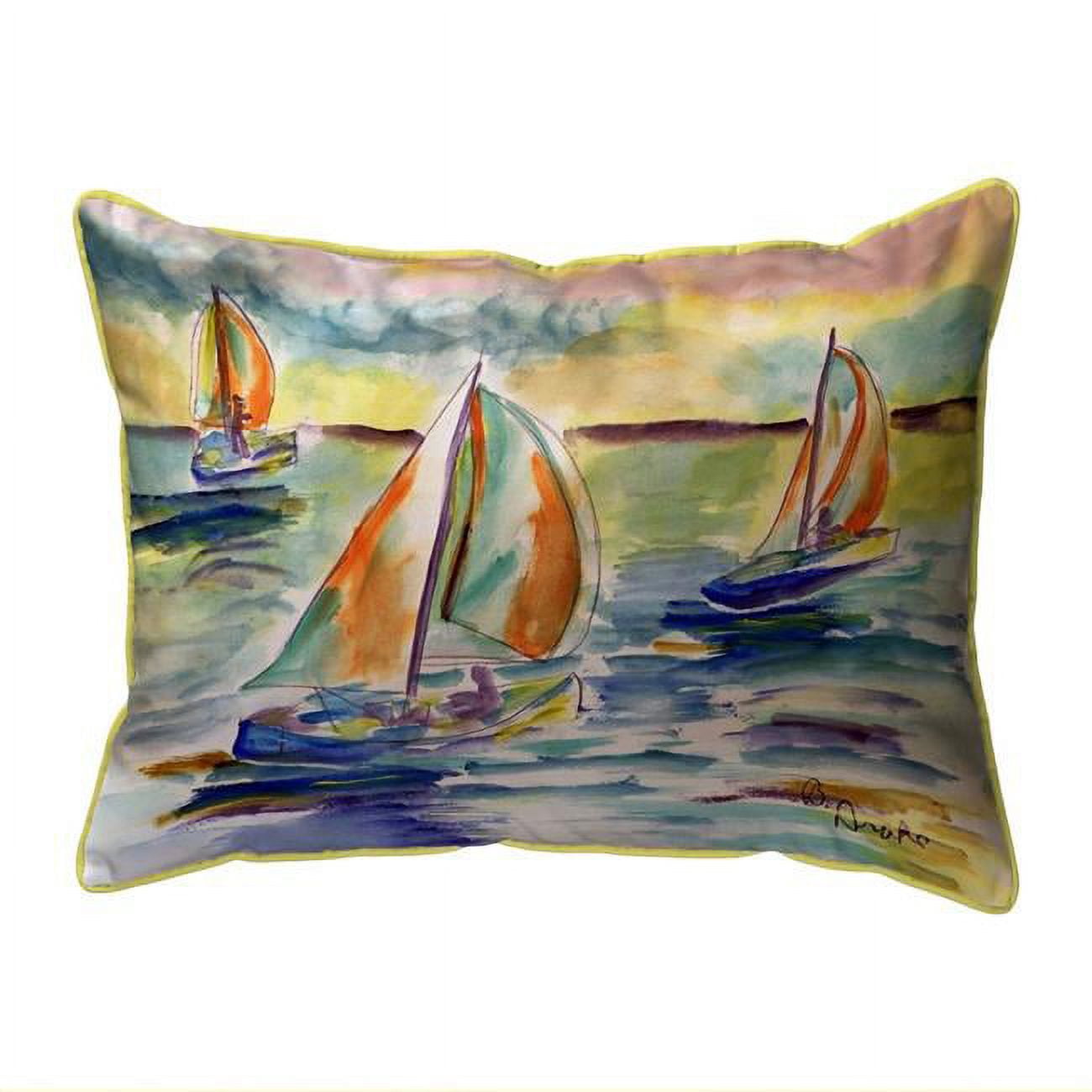 11 x 14 in. Sail Race Indoor & Outdoor Pillow - Small