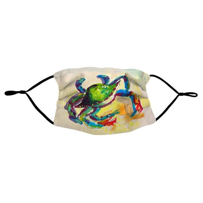 Picture of Betsydrake MA267 Teal Crab Face Mask