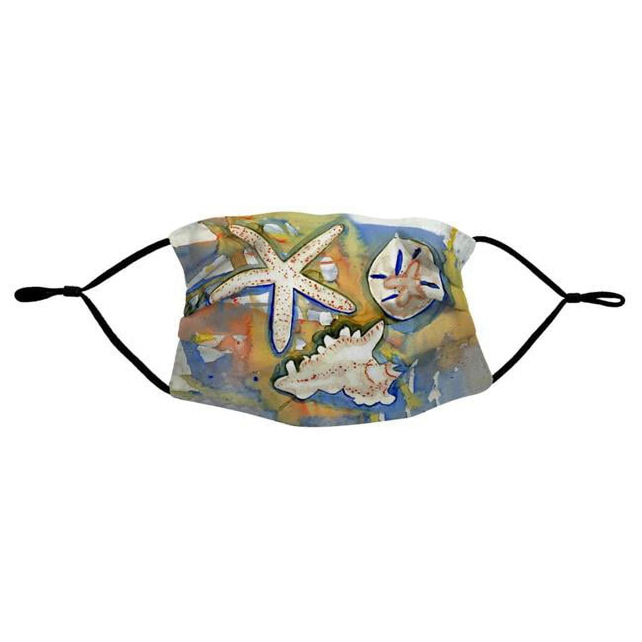 Picture of Betsydrake MA603 Beach Treasures Face Mask