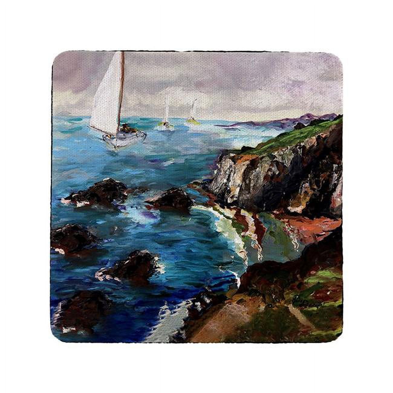 Picture of Betsydrake CT1164 Sailing the Cliffs Coaster - Set of 4