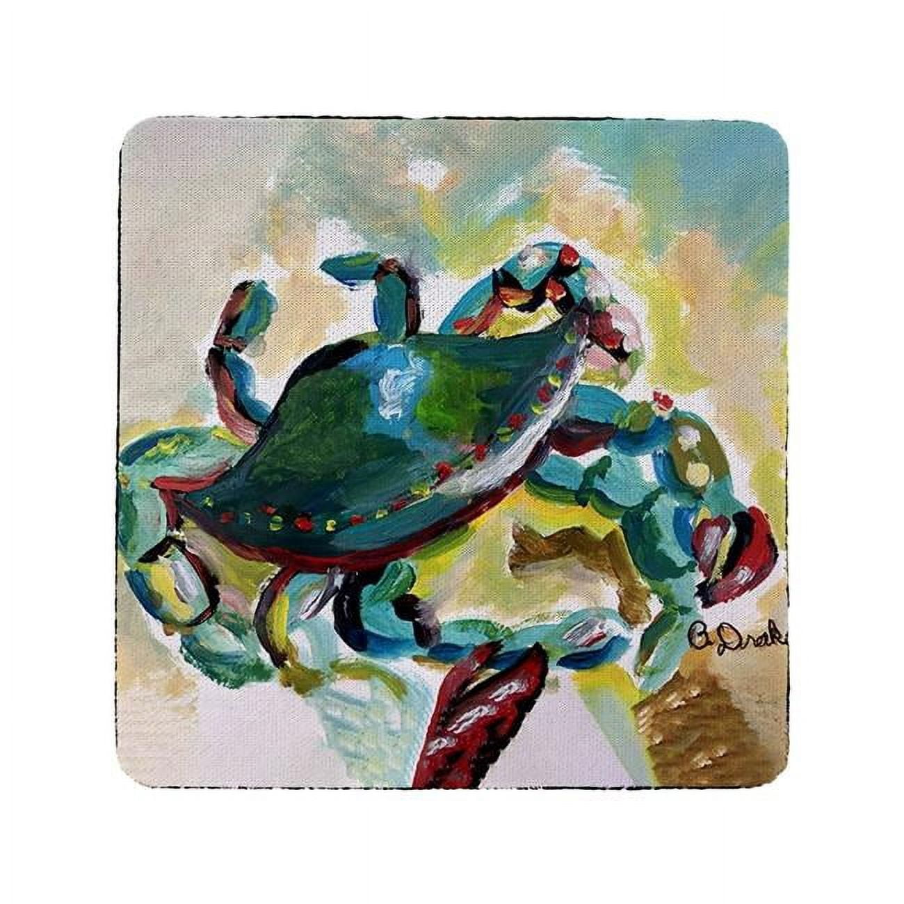 Picture of Betsydrake CT1166 Colorful Crab Coaster - Set of 4