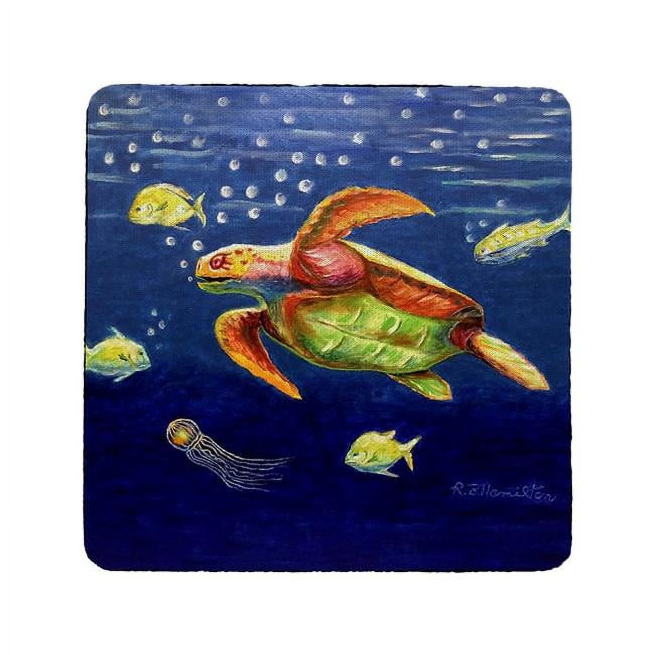 Picture of Betsydrake CT1168 Dicks Sea Turtle Coaster - Set of 4