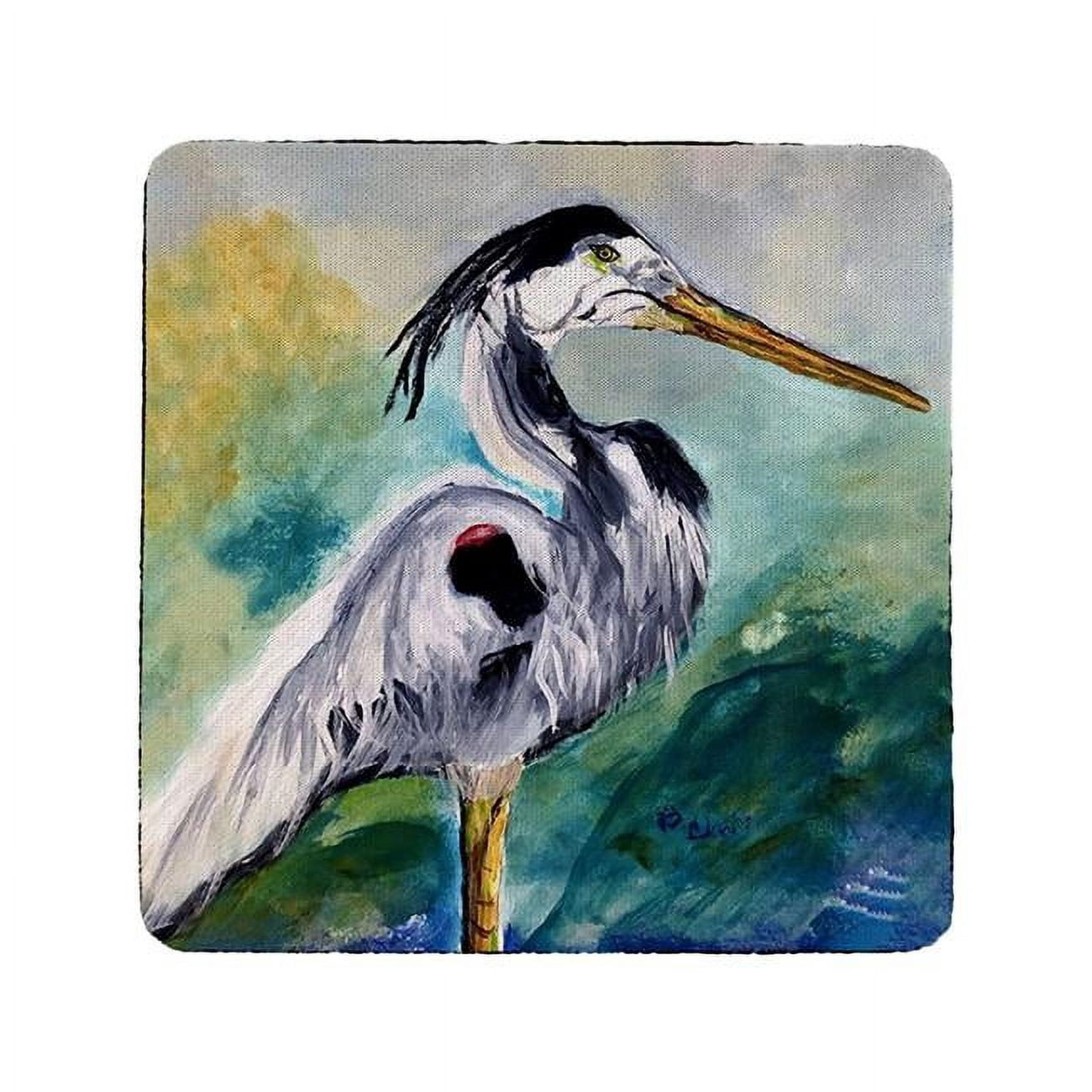 Picture of Betsydrake CT1171 Betsys Blue Heron Coaster - Set of 4