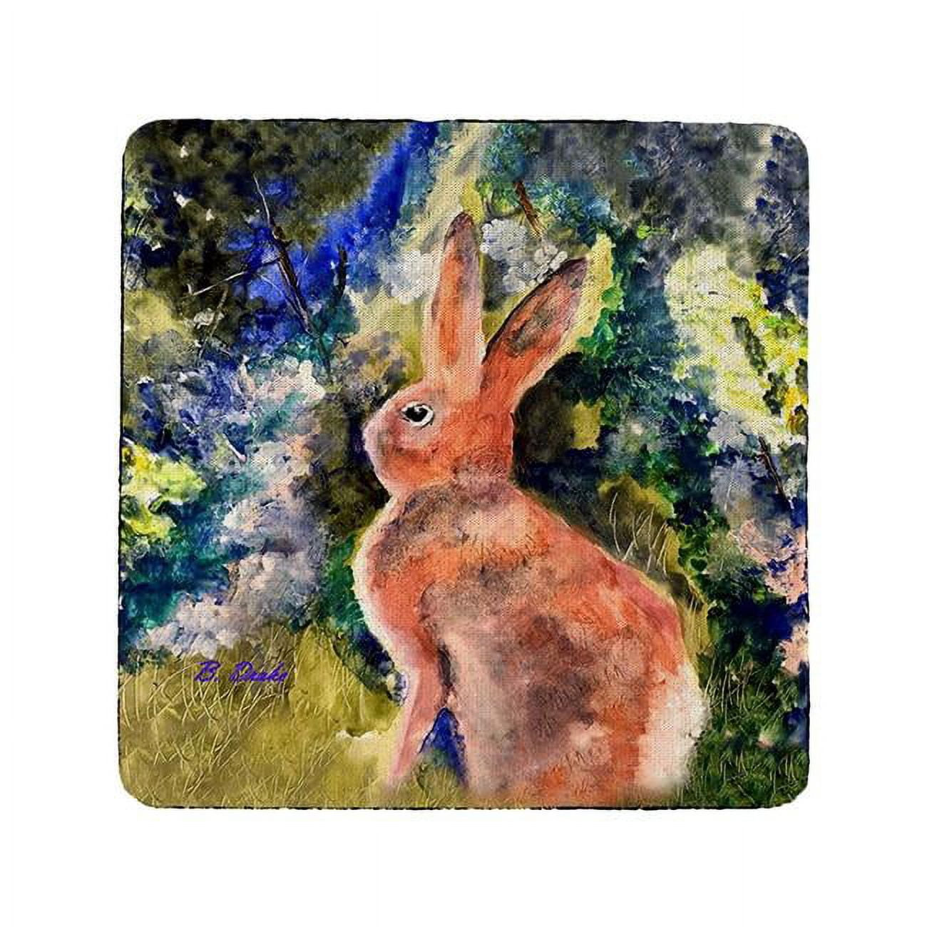 Picture of Betsydrake CT1174 Cottontail Rabbit Coaster - Set of 4