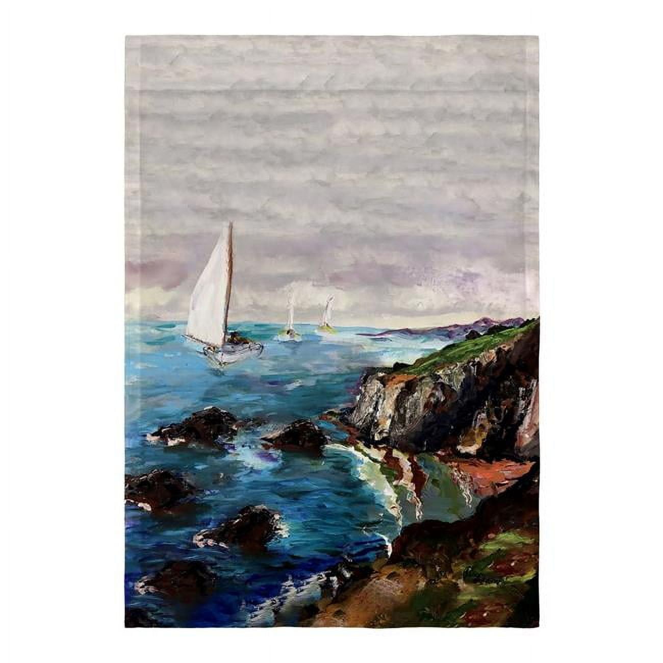 12.5 x 18 in. Sailing the Cliffs Flag