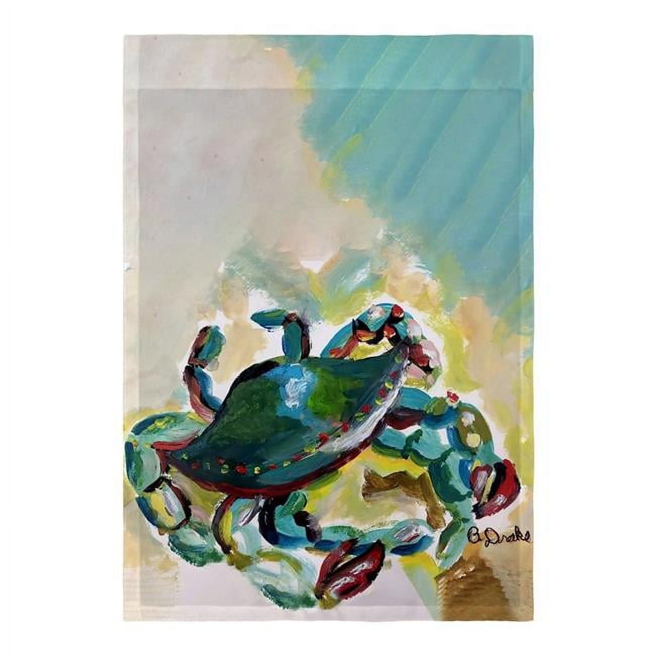 12.5 x 18 in. Colorful Crab Flag