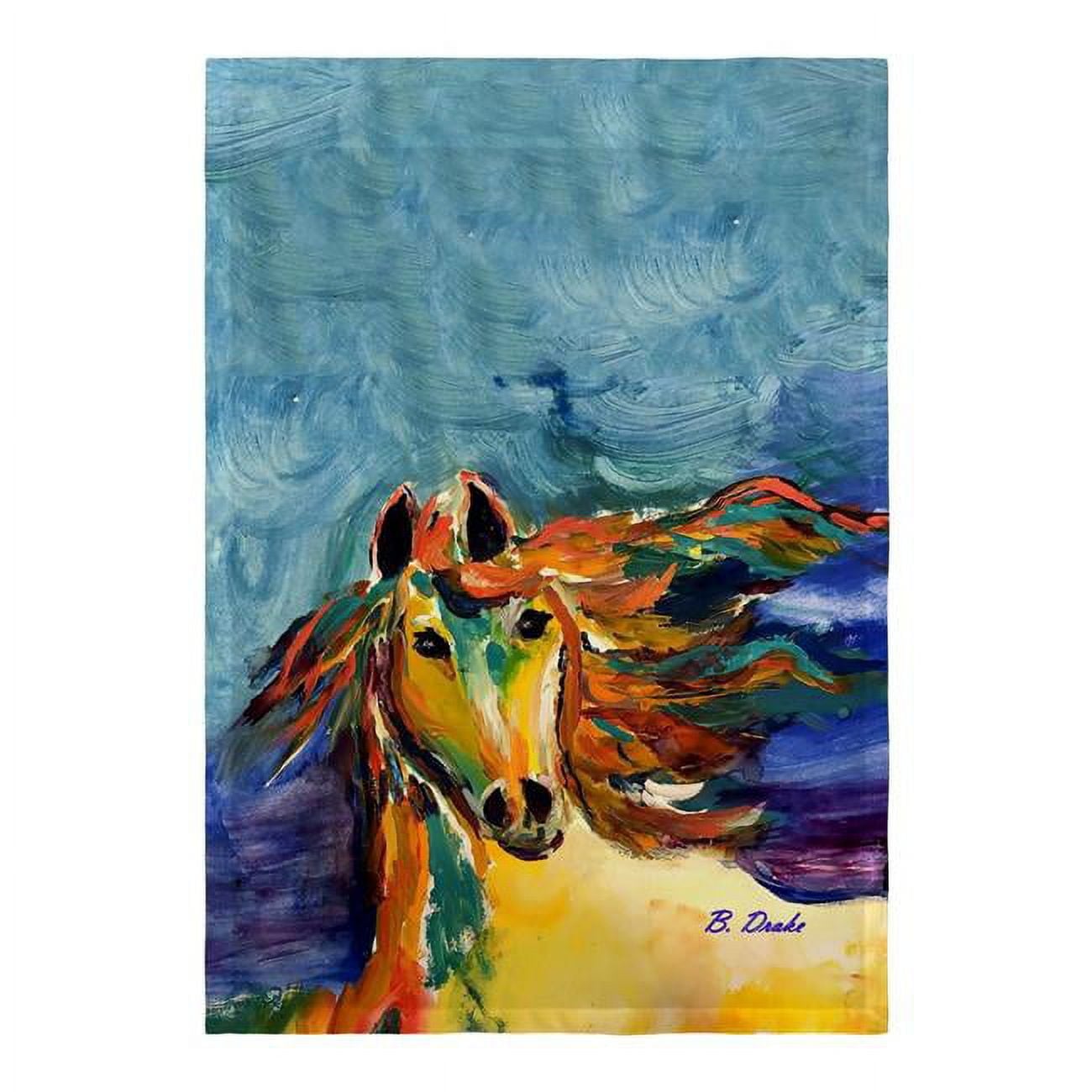 12.5 x 18 in. Colorful Horse Flag