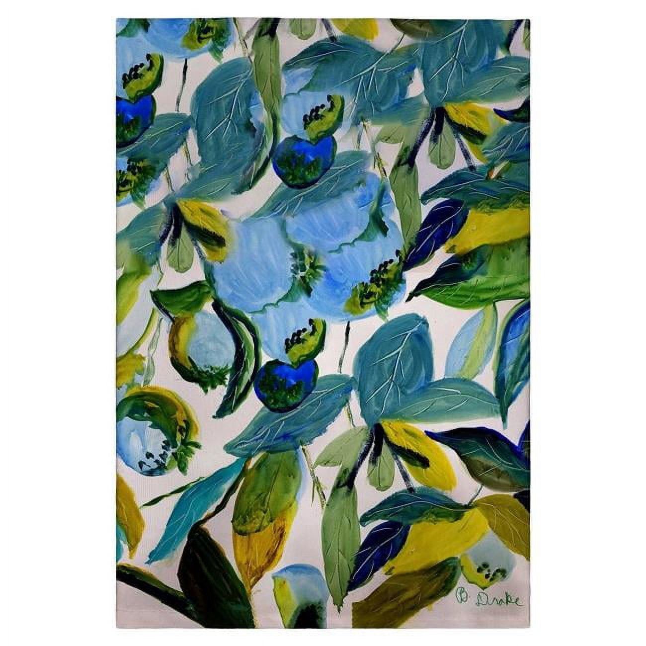 Picture of Betsydrake GT1158 20 x 20 in. Betsys Blueberries Guest Towel