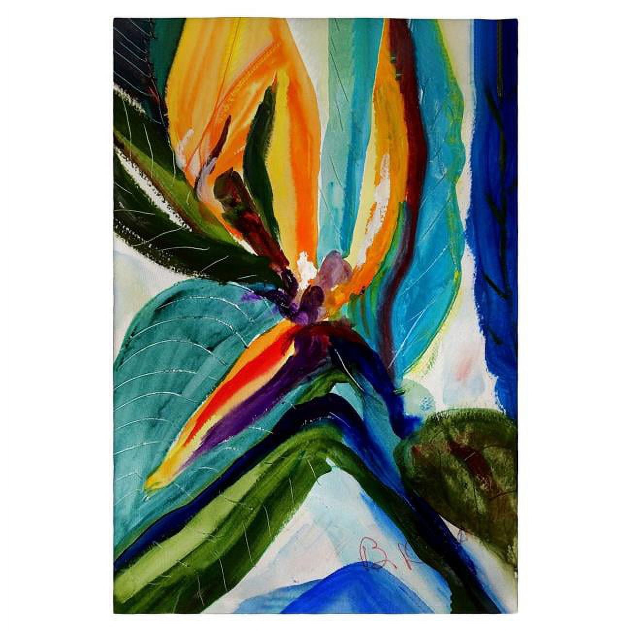 Picture of Betsydrake GT1161 20 x 20 in. Teal Paradise Guest Towel