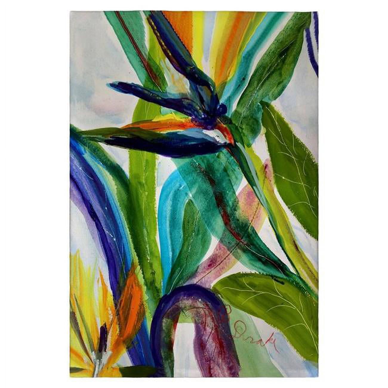 Picture of Betsydrake GT1162 20 x 20 in. Teal Paradise II Guest Towel