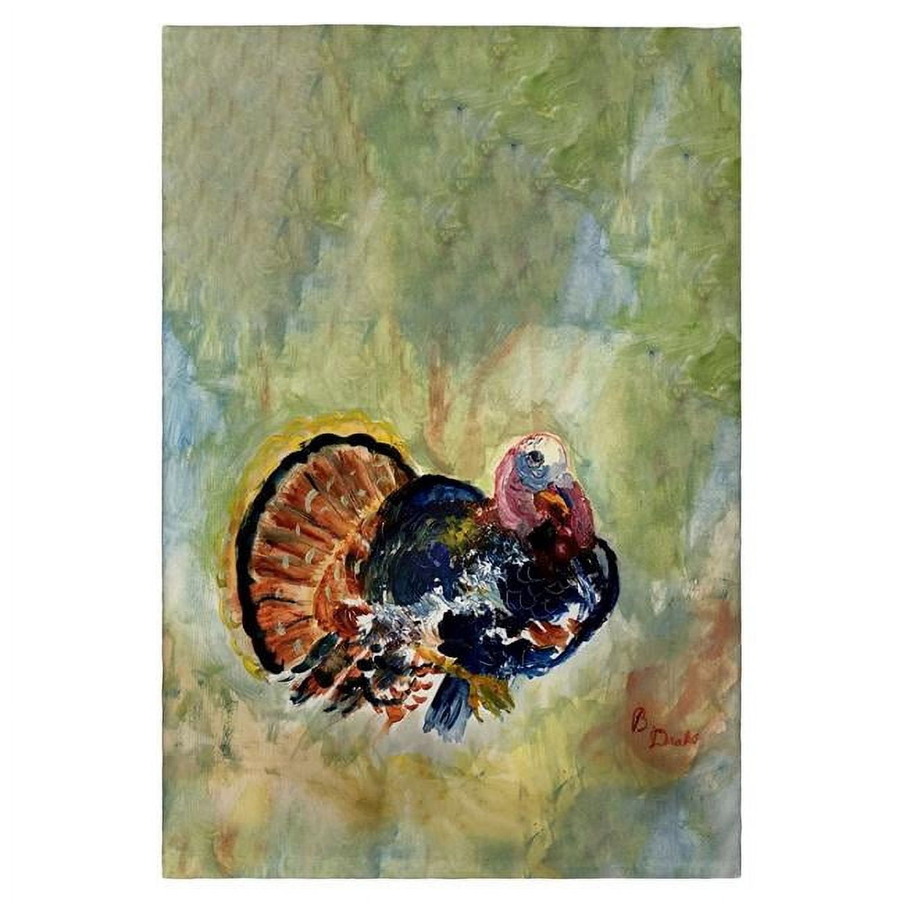Picture of Betsydrake GT1165 20 x 20 in. Colorful Turkey Guest Towel