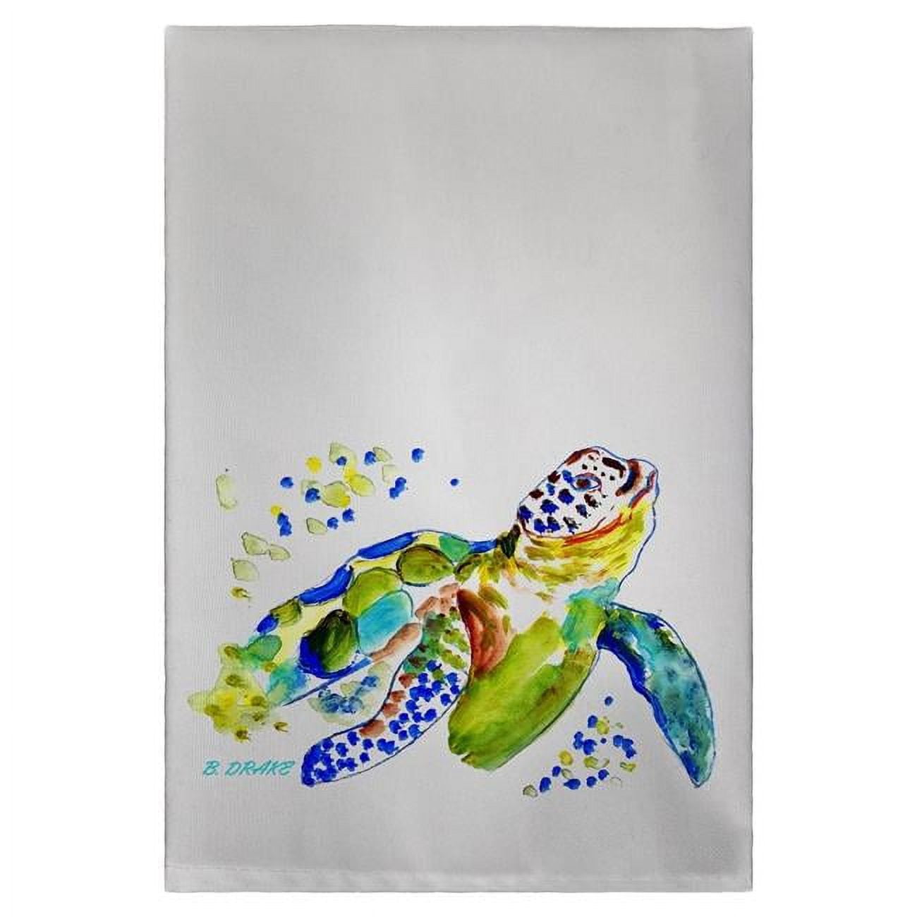 Picture of Betsydrake GT1170 20 x 20 in. Baby Sea Turtle Guest Towel