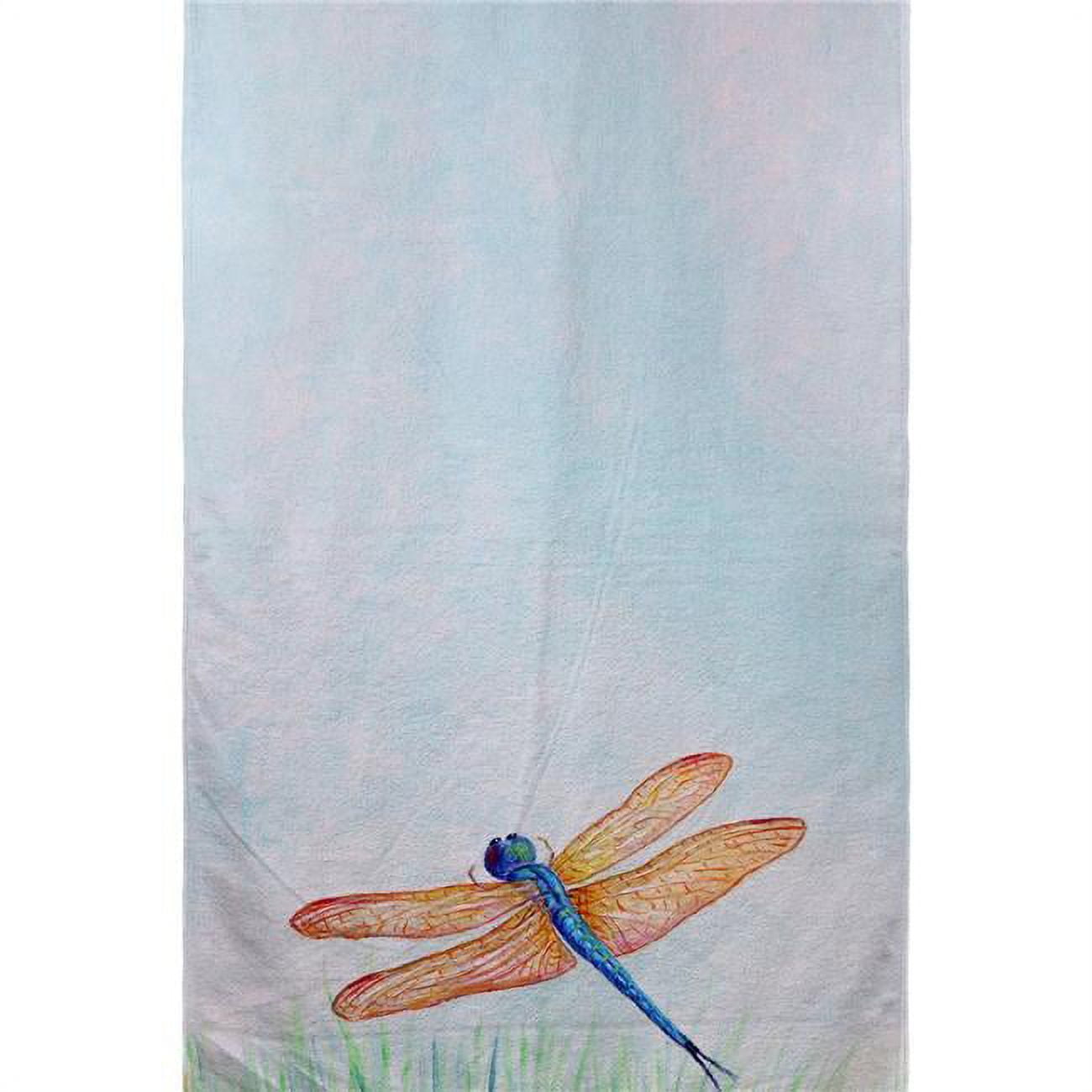 Dragonfly Beach Towel, Amber & Blue