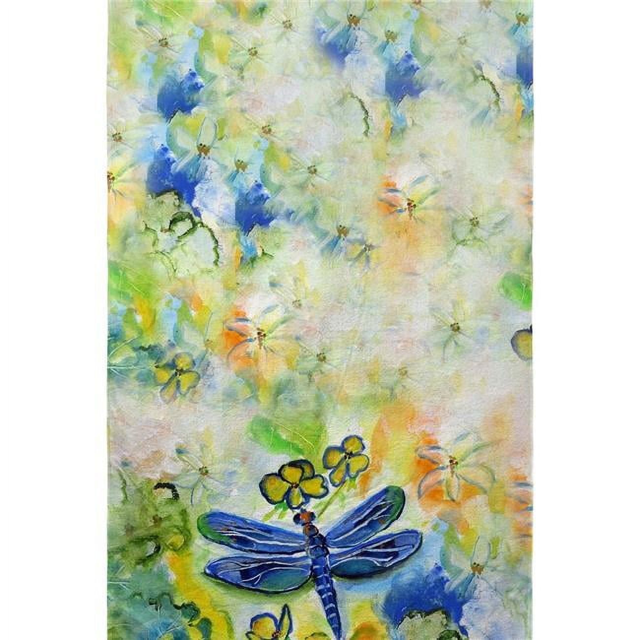 Dragonflys Garden Beach Towel
