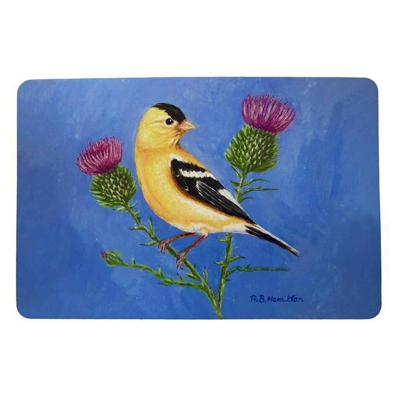18 x 26 in. Goldfinch & Thistle Door Mat