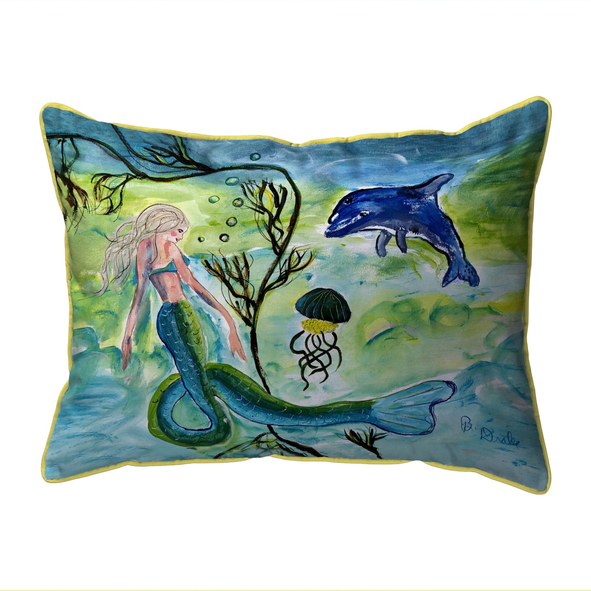 11 x 14 in. Potted Cactus Noncorded Pillow, Small