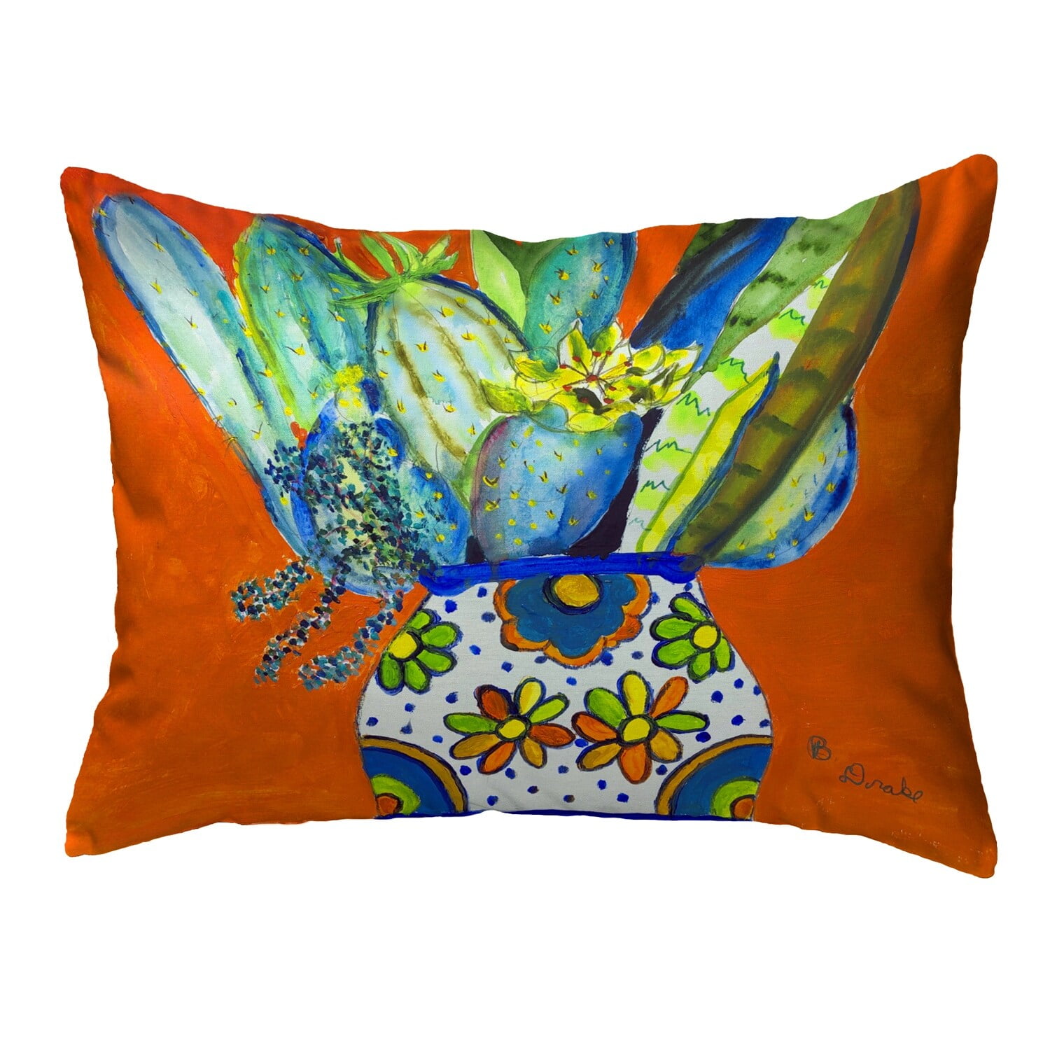 11 x 14 in. Two Red Crabs Noncorded Pillow, Small