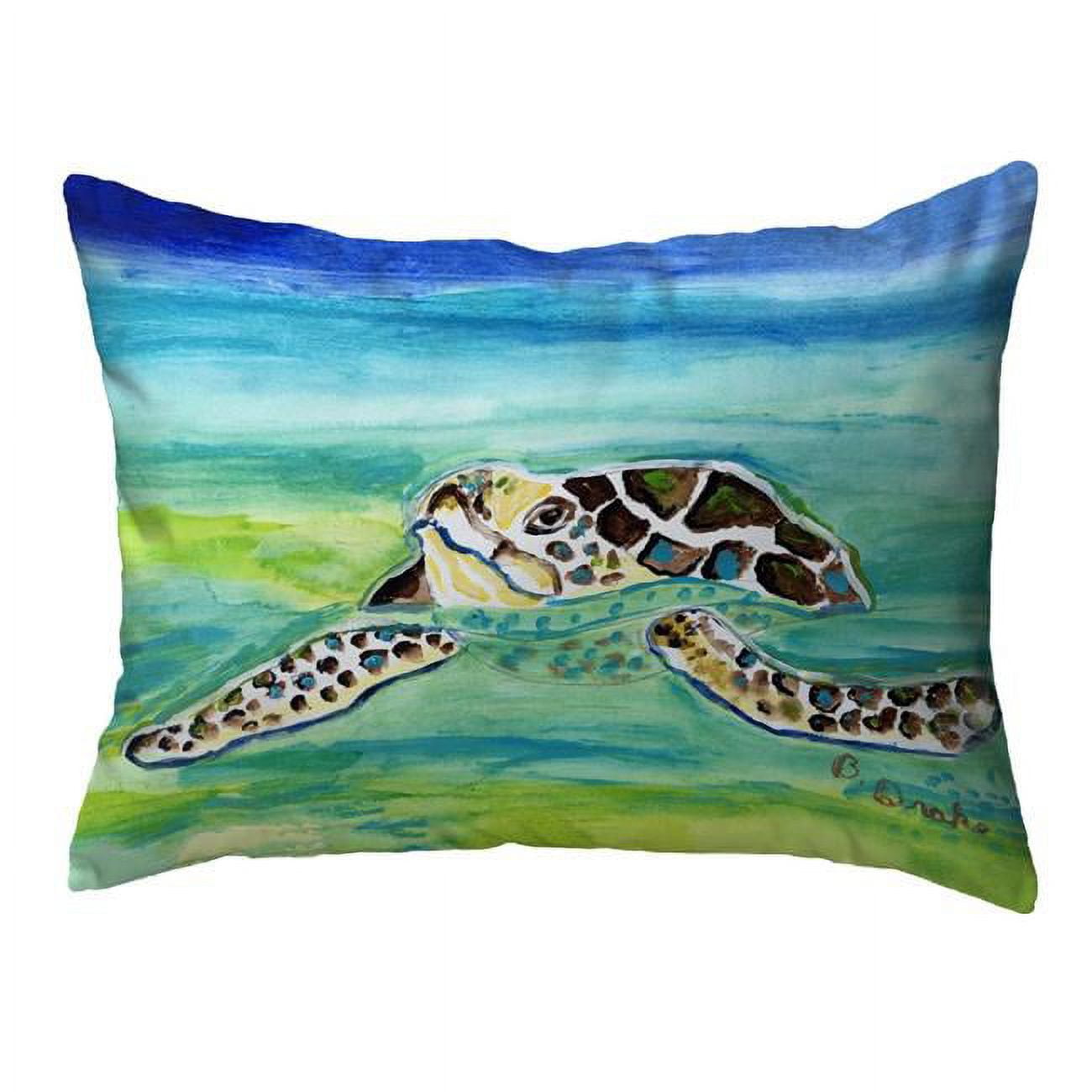 NC1197 16 x 20 in. Sea Turtle Surfacing Noncorded Pillow, Large