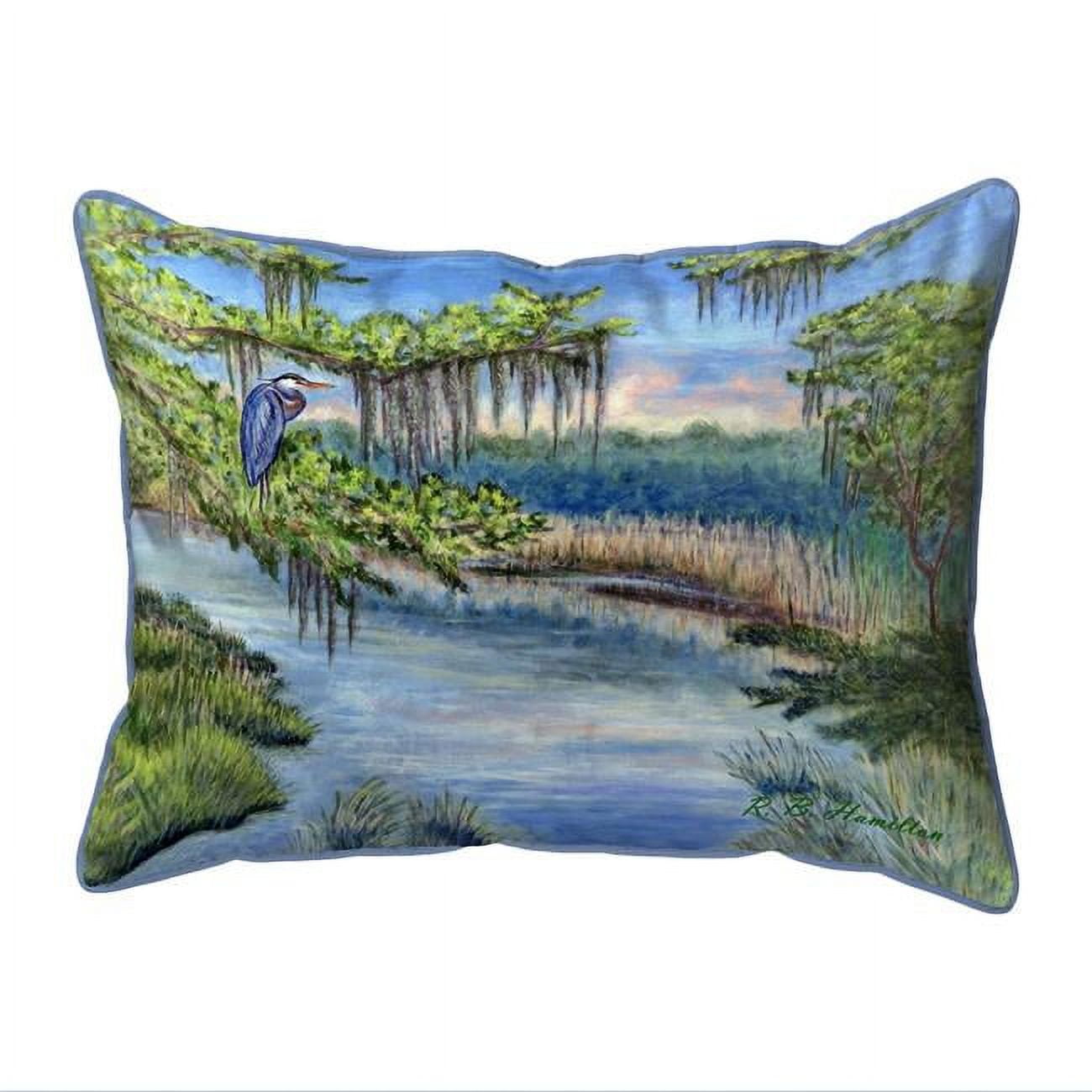 20 x 24 in. Marsh Morning Zippered Indoor & Outdoor Pillow, Extra Large