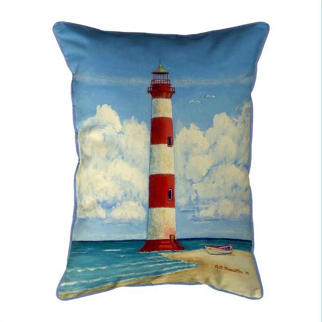 HJ1124 16 x 20 in. Tybee Lighthouse, GA Indoor & Outdoor Pillow, Large
