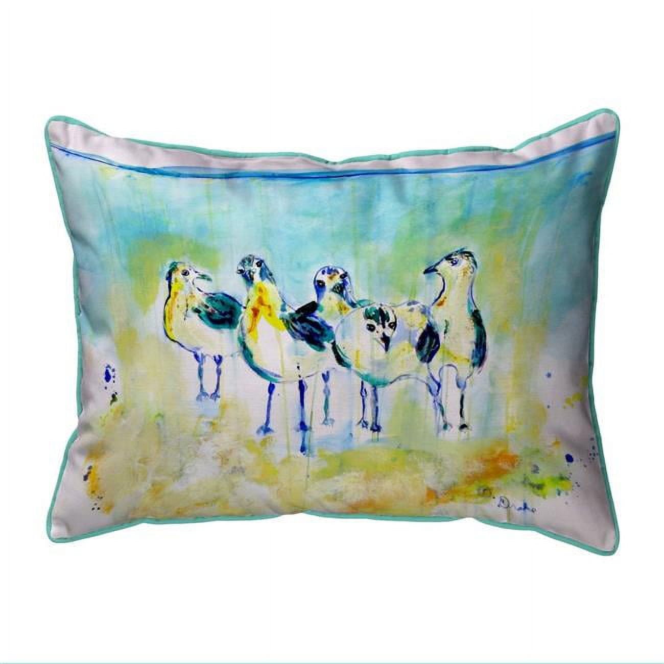 HJ1136 16 x 20 in. Abstract Gulls II Indoor & Outdoor Pillow, Large