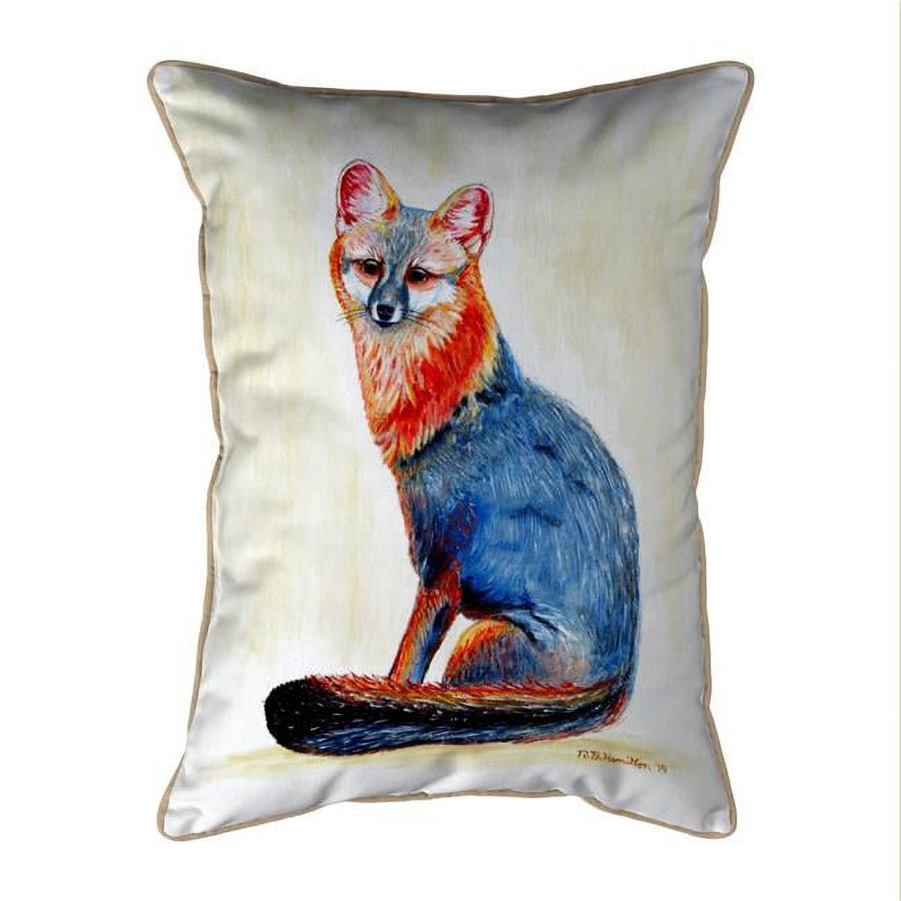 HJ1149 16 x 20 in. Gray Fox Indoor & Outdoor Pillow, Large