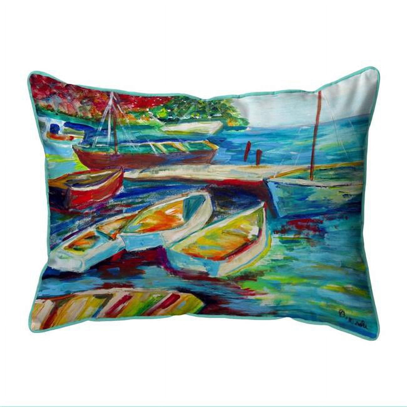 HJ1151 16 x 20 in. Betsys Marina II Indoor & Outdoor Pillow, Large