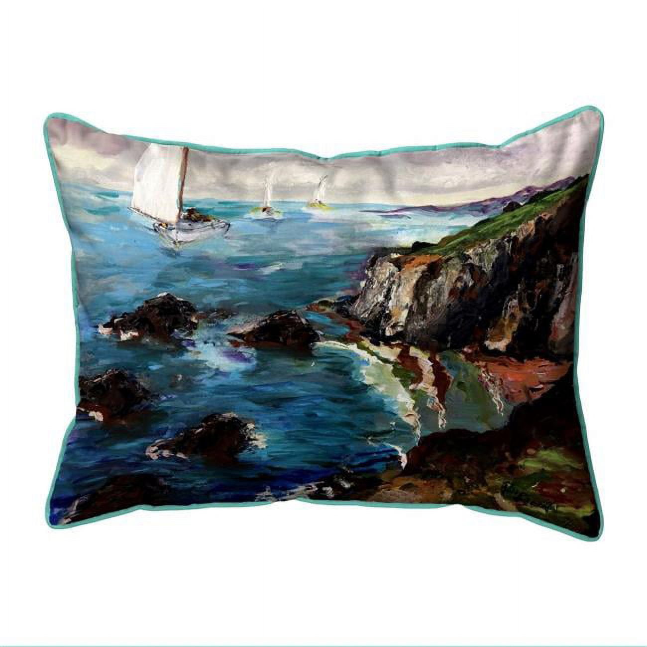HJ1164 16 x 20 in. Sailing the Cliffs Indoor & Outdoor Pillow, Large