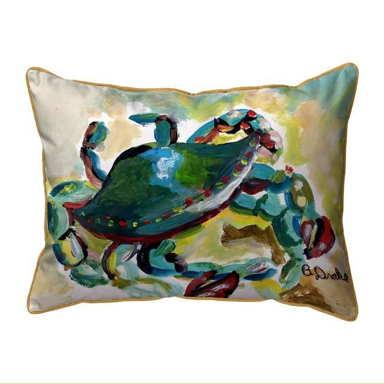 HJ1166 16 x 20 in. Colorful Crab Indoor & Outdoor Pillow, Large