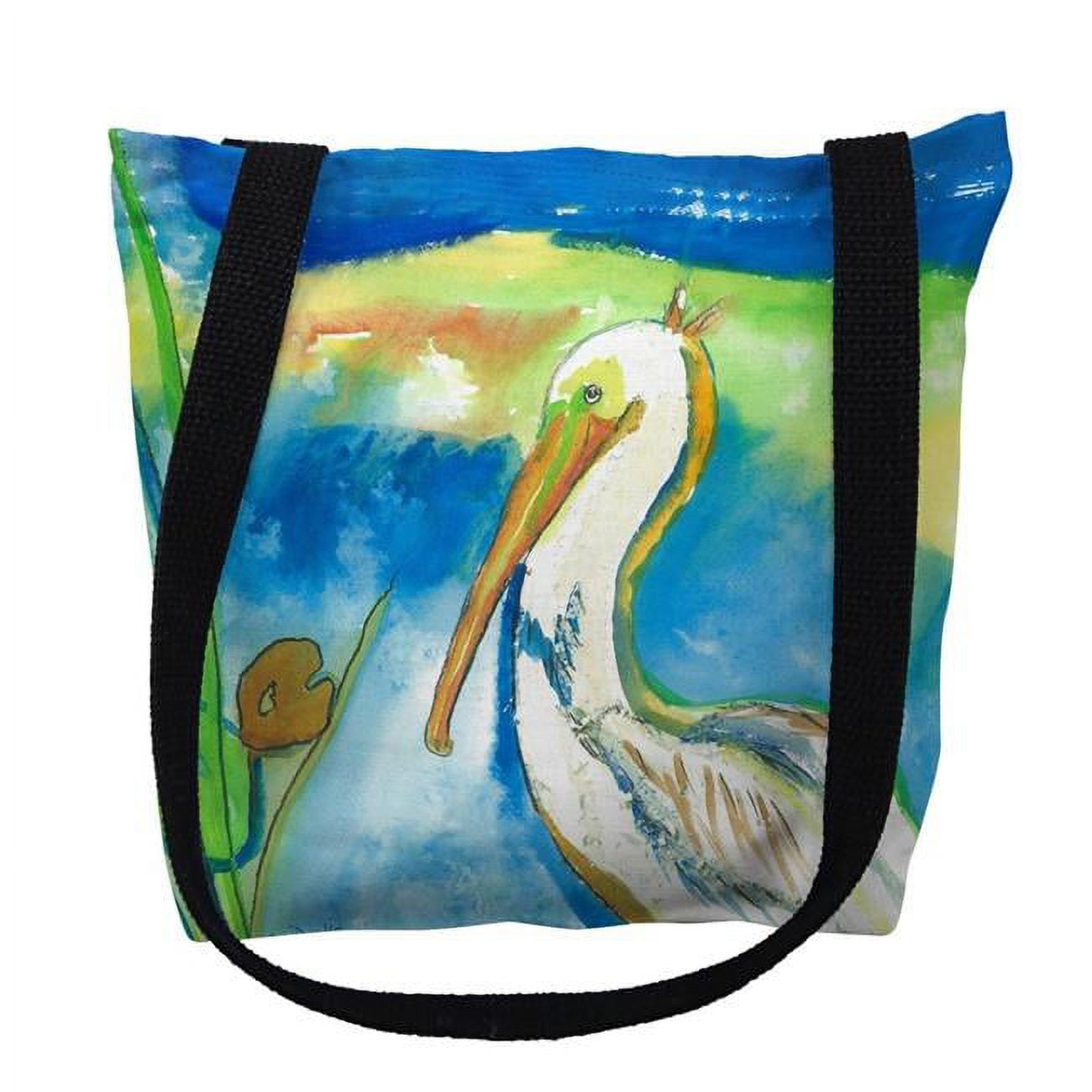 13 x 13 in. White Pelican Small Tote Bag