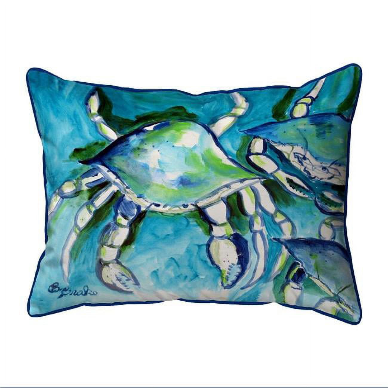 11 x 14 in. White Crabs Pillow, Small