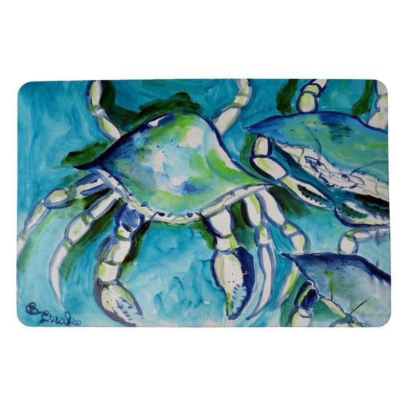 18 x 26 in. White Crabs Door Mat
