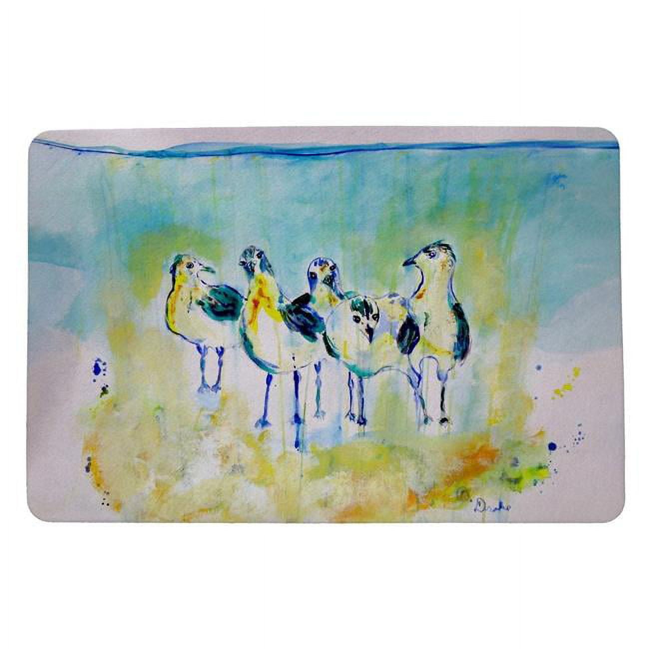18 x 26 in. Abstract Gulls II Door Mat