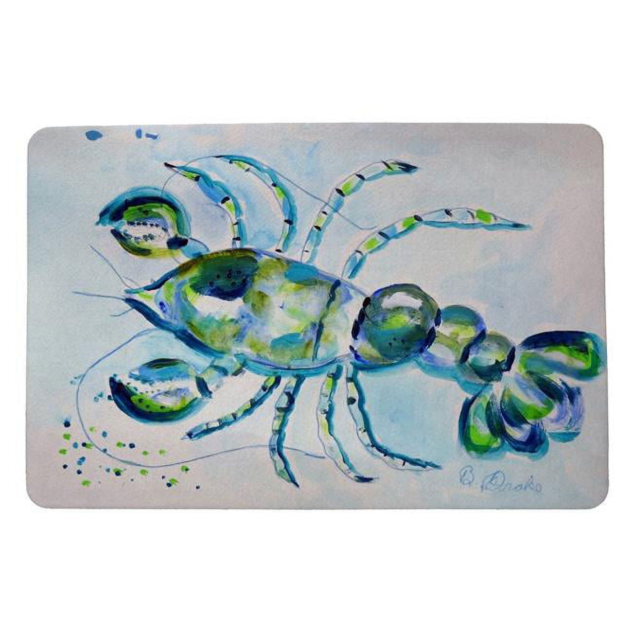 18 x 26 in. Blue Crayfish Door Mat