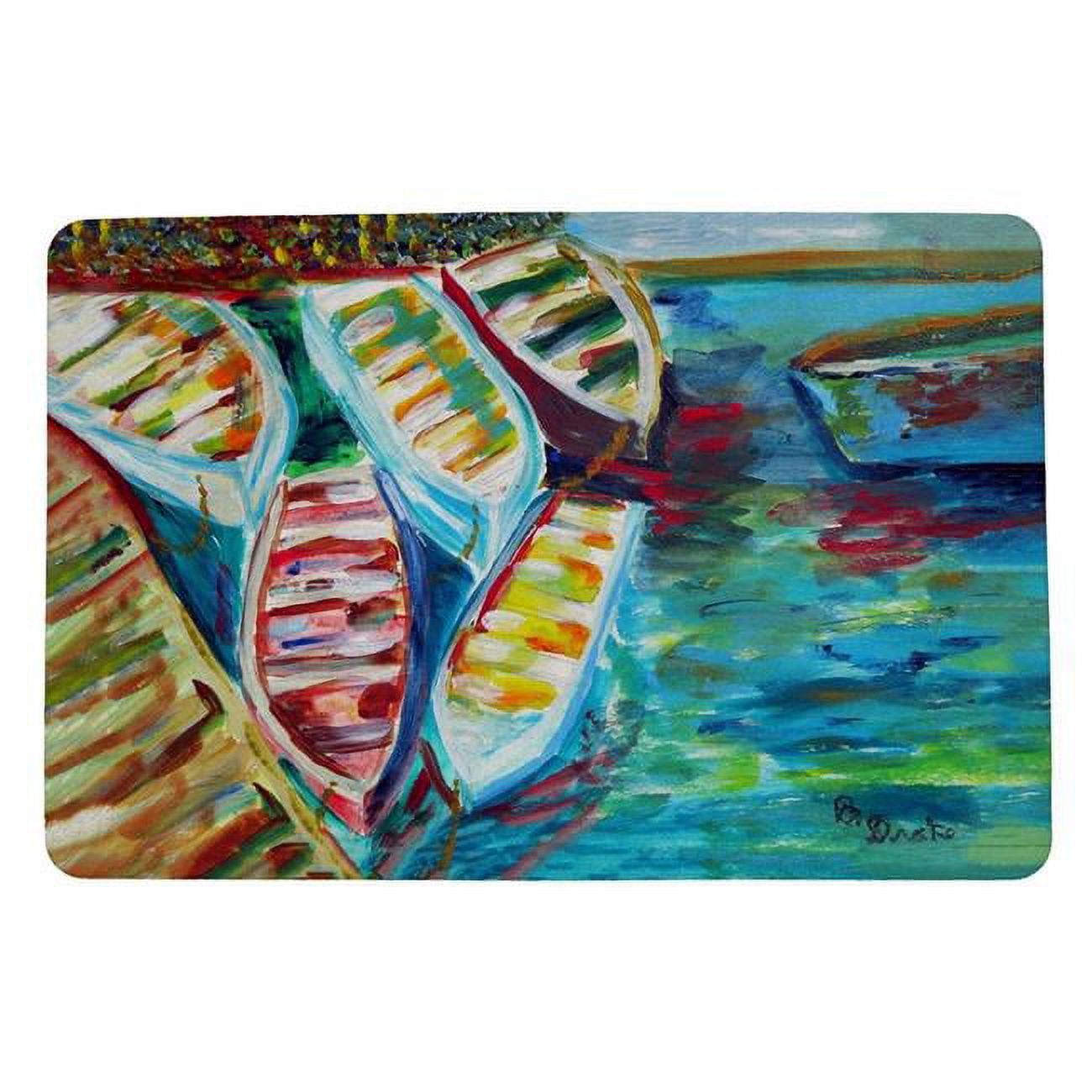 18 x 26 in. Six Rowboats Door Mat